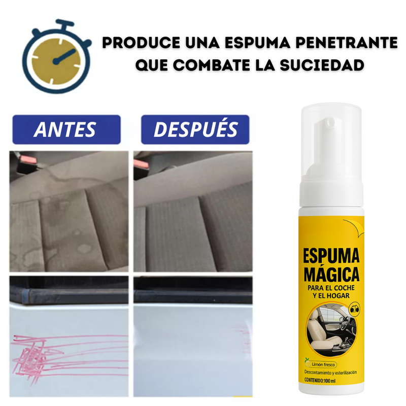 OFERTA 2x1 - Espuma Mágica: Limpia, Desinfecta y Restaura Como Nuevo
